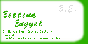 bettina engyel business card